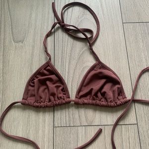 Vintage brown bikini top